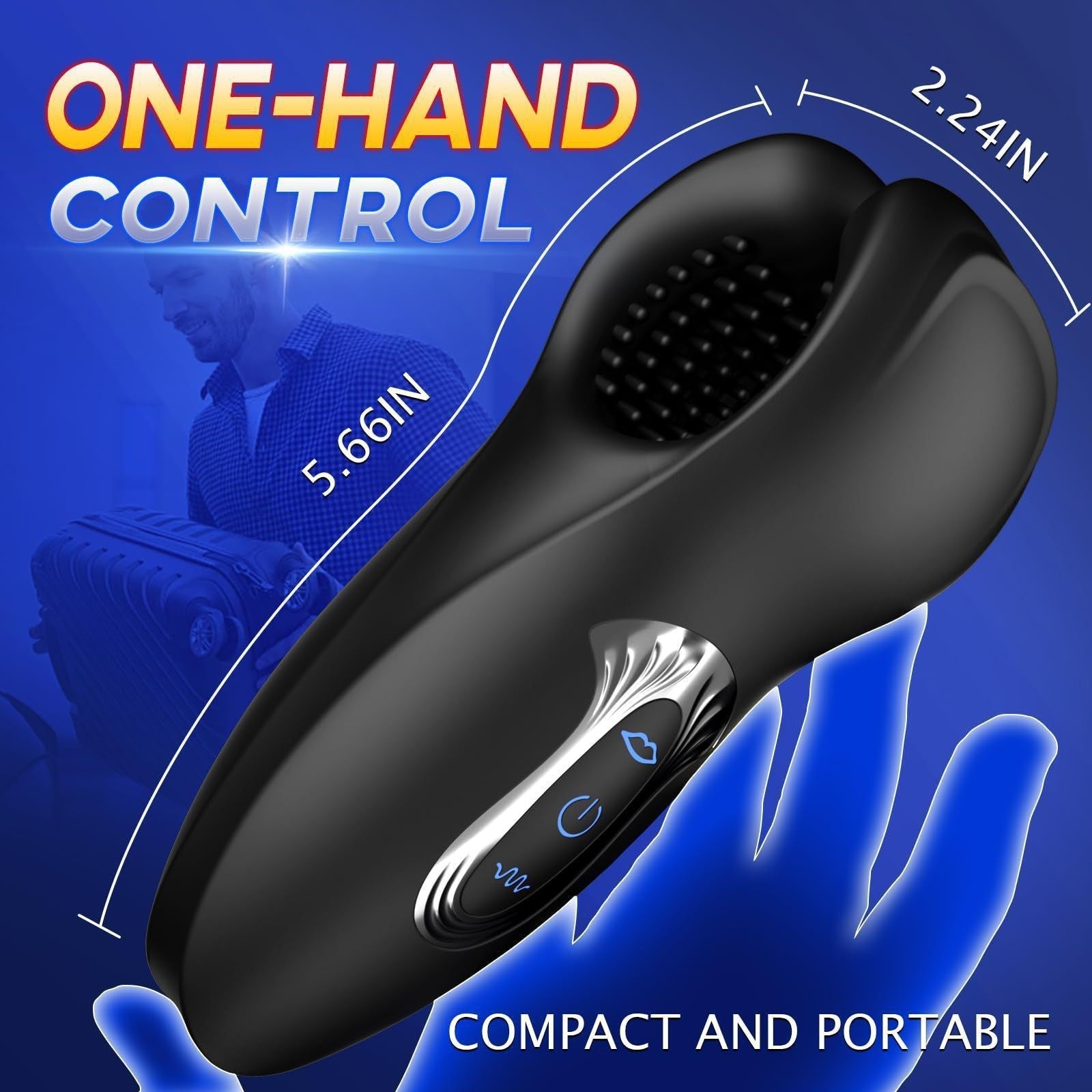 10 frequency bite training device, male vibrator, vibration massage, glans stretching device, exercise device, adult sex toy